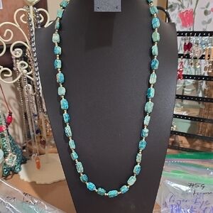 Turquoise Bead Necklace - Women's Jewelry
